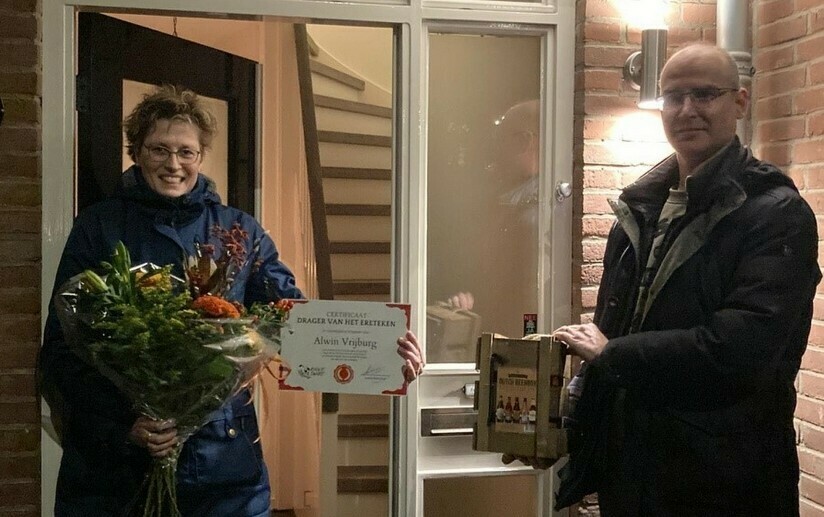 Alwin Vrijburg ereteken